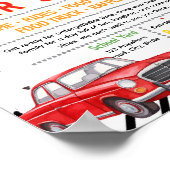 Bewerkbare flyer voor autoshow poster (Hoek)