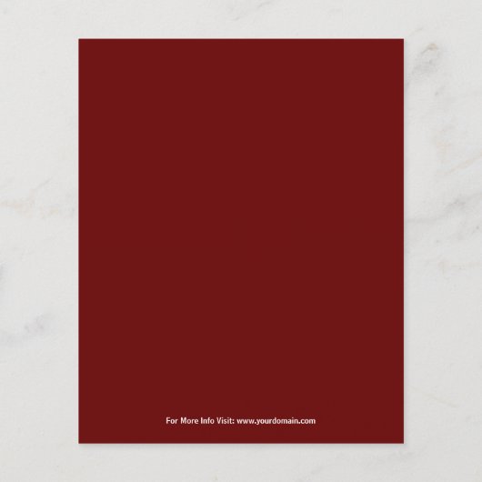 Bewerkbare flyer voor boeklancering (Achterkant)