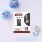 Bewerkbare flyer voor boeklancering (Enkel)