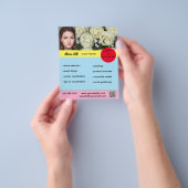 Bewerkbare Flyer voor eventplanning (Hand)