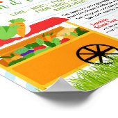 Bewerkbare flyer voor fondsenwerving op de boerenm poster (Hoek)