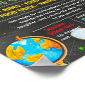 Bewerkbare flyer voor schoolbenodigdheden actie fo poster (Hoek)
