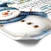 Bewerkbare flyer voor winterfestival poster (Hoek)