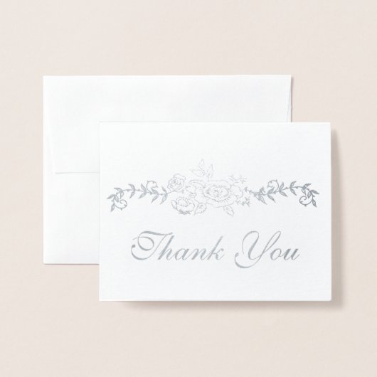 Bewerkbare Folie Dank je Folie Kaarten (Voorkant met envelop)