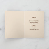 Bewerkbare Folk Art Beer Verjaardag Kaart (Binnen)