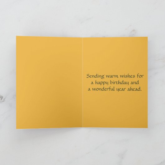 Bewerkbare Folk Art Bowl of Fruit Verjaardag Kaart (Binnen)