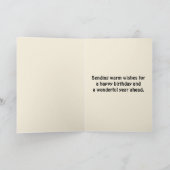 Bewerkbare Folk Art Cowboy op een Paard Kaart (Binnen)