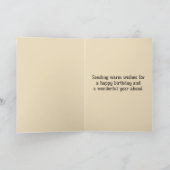 Bewerkbare Folk Art Eekhoorn Kaart (Binnen)