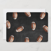 Bewerkbare Football fotouitnodiging Kaart (Achterkant)