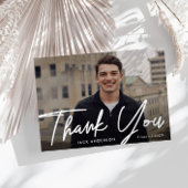 bewerkbare foto dank u afstuderen briefkaart