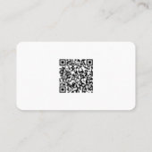 Bewerkbare foto- en QR-code professioneel Visitekaartje (Achterkant)