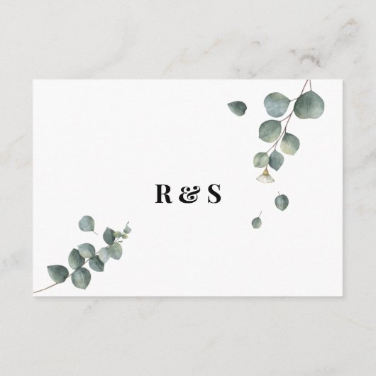 Bewerkbare foto Eucalyptus Weddenschap Enclosur Informatiekaartje (Achterkant)