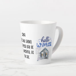 Bewerkbare foto kleur naam schrijven vakantie gesc latte mok