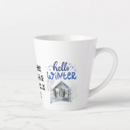 Bewerkbare foto kleur naam schrijven vakantie gesc latte mok