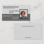 Bewerkbare foto Twee Toned Visitekaartje (Voorkant / Achterkant)