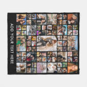 Bewerkbare fotocollage 75 fleece deken (Voorkant (Horizontaal))
