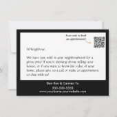 Bewerkbare foto's Real Estate Kaart (Achterkant)