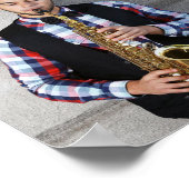 Bewerkbare fotosjabloon voor muziekconcert poster (Hoek)