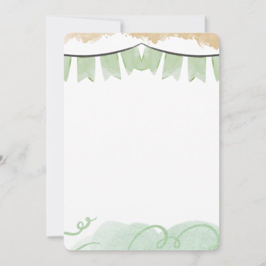 Bewerkbare Fox verjaardagsuitnodiging | bosbeest Kaart (Achterkant)