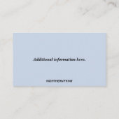 Bewerkbare freelance schrijver visitekaartje (Achterkant)