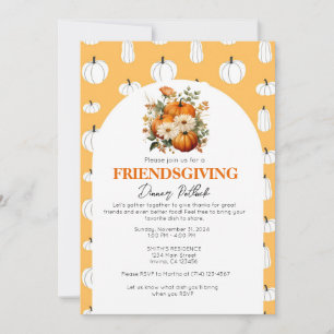 Bewerkbare Friendsgiving Party Invitation Sjabloon Kaart