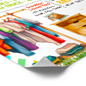 Bewerkbare garage sale fondsenwervingsflyer poster (Hoek)