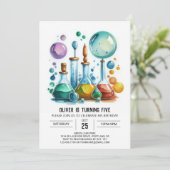 Bewerkbare Gear Mystery Scientist Verjaardag Kaart (Staand voorkant)