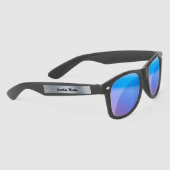 Bewerkbare geborsteld staal bruids partij zonnebrillen (Rechts)