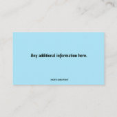 bewerkbare geluidmixer voor muziek visitekaartje (Achterkant)