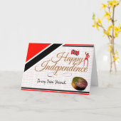 Bewerkbare Gelukkige Onafhankelijkheid mijn Trini  Kaart (Gele Bloem)