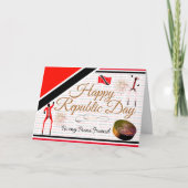 Bewerkbare Gelukkige Republiekdag voor mijn Trini- Kaart (Voorkant)