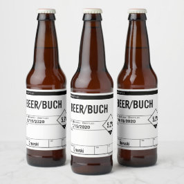 Bewerkbare generieke bierflesetiket Stickers