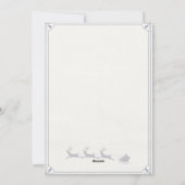 Bewerkbare gepersonaliseerde brief van de Kerstman Feestdagenkaart (Achterkant)