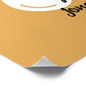 Bewerkbare geplukte eieren poster (Hoek)