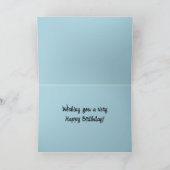 Bewerkbare Gevist Fisherman's Birthday Kaart (Binnen)