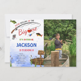 Bewerkbare Geviste verjaardagsfoto-uitnodiging Kaart