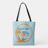 Bewerkbare gezinscruise tote bag (Achterkant)