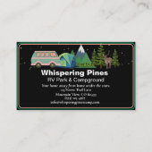 Bewerkbare Glamping Resort Natuur Contact Ontwerp Visitekaartje (Voorkant)