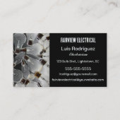 Bewerkbare gloeilampen Elektricien Visitekaartje (Voorkant)