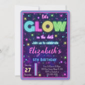 Bewerkbare Glow Uitnodiging (Voorkant)