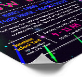 Bewerkbare glow vader-dochter dans flyer poster (Hoek)