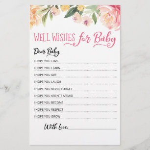 Bewerkbare goede wensen voor baby shower feestje