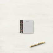 Bewerkbare Gothic Illuminated Medieval Lined Post-it® Notes (Op bureau)