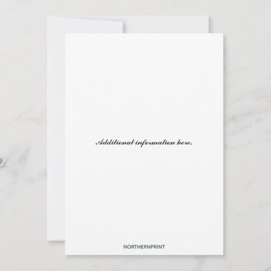 Bewerkbare gouden hart bloemen bladeren werveling kaart (Achterkant)