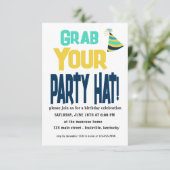 Bewerkbare Grab Your Party Pet Verjaardagsuitnodig Kaart (Staand voorkant)