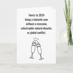 Bewerkbare Grappige 2027 Gelukkig Nieuwjaar Kaart