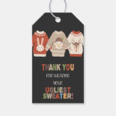 Bewerkbare Grappige Kerstfeest Gift Labels Cadeaulabel (Voorkant)