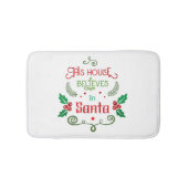 Bewerkbare grappige kerstquote badmat (Voorkant)