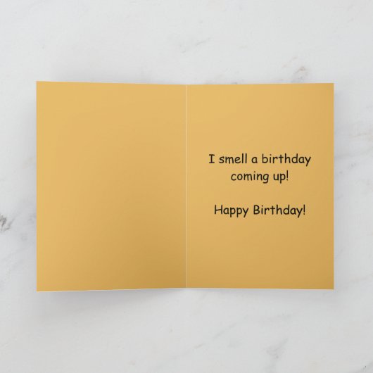 Bewerkbare Grappige Snuffelhond Verjaardag Kaart (Binnen)