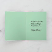 Bewerkbare grappige tijger verjaardag kaart (Binnen)